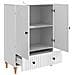 Credenza Bianco Lucido 66 x 34,5 x 95 cm Legno ingegnerizzato - Foto miniatura 2