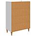 Credenza Bianco Lucido 66 x 34,5 x 95 cm Legno ingegnerizzato - Foto miniatura 5
