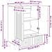 Credenza Bianco Lucido 66 x 34,5 x 95 cm Legno ingegnerizzato - Foto miniatura 7
