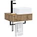 Lavabo da Parete Rovere Artigianale 53 x 35 x 39 cm - Foto miniatura 4