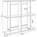Scaffale da parete A parete Marrone 80 x 20 x 75 cm - Foto miniatura 8