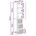Set di armadi 2 pcs Legno antico 33 x 34,5 x 90 cm - Foto miniatura 8