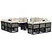 Set Divano da Giardino 13 pz Nero polyrattan - Foto miniatura 1