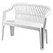 Panchina in Polipropilene Bianco - Modello Diva - Foto miniatura 2
