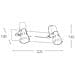 SPOT-CADILLAC-2 - Applique a due luci cromata dalla forma semplice 40 watt E14 - Foto miniatura 9