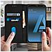 Custodia Samsung Galaxy A40 Portacarte Funzione Supporto Cover Silicone - Nero - Foto miniatura 2