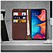 Custodia Samsung Galaxy A20epelle Portafoglio Funzione Stand - Marrone - Foto miniatura 3