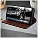 Custodia Samsung Galaxy A20epelle Portafoglio Funzione Stand - Marrone - Foto miniatura 5