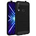 Cover Huawei P Smart Z / Honor 9x Silicone Gel Carbonio Metallo Spazzolato, Nero - Foto miniatura 4