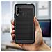 Cover Huawei P Smart Z / Honor 9x Silicone Gel Carbonio Metallo Spazzolato, Nero - Foto miniatura 5