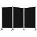 Paravento A 3 Pannelli Nero 260x180 Cm - Foto miniatura 2