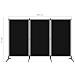 Paravento A 3 Pannelli Nero 260x180 Cm - Foto miniatura 5