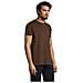 T-shirt Girocollo Da Uomo Modello Imperiale Taglia S Colore Marrone Cioccolato - Foto miniatura 3