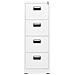 Armadio Classificatore Bianco 46x62x133 cm in Acciaio - Foto miniatura 2