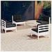 Set Divani Da Giardino 4 Pz Con Cuscini Antracite Legno Di Pino - Foto miniatura 1