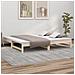 Dormeuse Estraibile 2x (90x200) Cm Legno Massello Di Pino - Foto miniatura 1