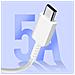 Cavo Usb-c / Usb-c Originale Samsung Ep-da905bw Ricarica E Trasferimento 5a 1m - Foto miniatura 3
