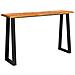 Tavolo Consolle Bordi Vivi 140x40x80 cm Legno Massello Acacia - Foto miniatura 2