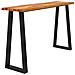 Tavolo Consolle Bordi Vivi 140x40x80 cm Legno Massello Acacia - Foto miniatura 3