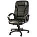 Sedia Con Ruote Luciana, Poltrona Presidenziale Con Braccioli, Sedia Ergonomica Da Ufficio, 70x65h103/114 Cm, Nero - Foto miniatura 4