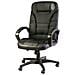 Sedia Con Ruote Luciana, Poltrona Presidenziale Con Braccioli, Sedia Ergonomica Da Ufficio, 70x65h103/114 Cm, Nero - Foto miniatura 1