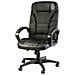 Sedia Con Ruote Luciana, Poltrona Presidenziale Con Braccioli, Sedia Ergonomica Da Ufficio, 70x65h103/114 Cm, Nero - Foto miniatura 3