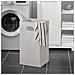Mobile Alto Con Portabiancheria Apribile Armadietto Da Pavimento Mobile Bagno Bianco 60x37x171cm Bzr104-w - Foto miniatura 3