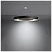 Lampadario Saturno Slim 90 Nero Sl. 0798 - Minimalista Lampadari Nero 102x90x90 Cm - Foto miniatura 3