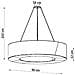 Lampadario Saturno Slim 90 Nero Sl. 0798 - Minimalista Lampadari Nero 102x90x90 Cm - Foto miniatura 7