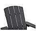 Sedia Da Giardino Con Poggiapiedi Grigio Scuro Adirondack - Foto miniatura 4