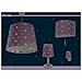 Lampada Da Comodino Per Bambini Stars Stelle Malva - Foto miniatura 6