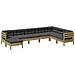 Set Divani Da Giardino 8pz Con Cuscini Legno Impregnato Di Pino - Foto miniatura 1