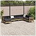 Set Divani Da Giardino 8pz Con Cuscini Legno Impregnato Di Pino - Foto miniatura 2
