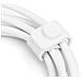 Cavo di collegamento in silicone Lightning, USB-A - Lightning 2 m, bianco - Foto miniatura 3