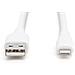 Cavo di collegamento in silicone Lightning, USB-A - Lightning 2 m, bianco - Foto miniatura 4