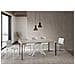 Consolle allungabile 90x40/196 cm Krack Small cashmere gambe bianche - Foto miniatura 3