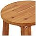 Sgabelli Da Bar 4 Pz In Legno Massello Di Acacia - Foto miniatura 7