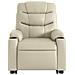Poltrona Alzapersona Reclinabile Massaggio Crema Similpelle - Foto miniatura 9