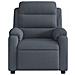 Poltrona Elettrica Reclinabile Grigio Scuro in Vera Pelle - Foto miniatura 9