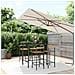Set Bar Giardino 5 pz Nero Polyrattan e Legno Massello Acacia - Foto miniatura 2