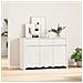 "Credenza ""DRAMMEN"" Bianca 114x43x75,5 cm in Legno Massello di Pino" - Foto miniatura 2