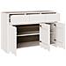 "Credenza ""DRAMMEN"" Bianca 114x43x75,5 cm in Legno Massello di Pino" - Foto miniatura 5