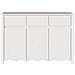 "Credenza ""DRAMMEN"" Bianca 114x43x75,5 cm in Legno Massello di Pino" - Foto miniatura 7