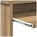 Scrivania con spazio di archiviazione in rovere artigianale 120.5x44x88.5 cm Legno ingegnerizzato - Foto miniatura 9