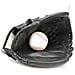 Guanto Da Softball E Hockey In Pelle Pu Ispessita Per La Protezione Delle Mani Black S - Foto miniatura 1