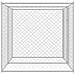 Gabbia per cani Argento 400 x 200 x 200 cm Acciaio zincato - Foto miniatura 4