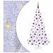 Albero di Natale artificiale Bianco 180 cm PVC e Acciaio - Foto miniatura 1