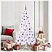 Albero di Natale artificiale Bianco 180 cm PVC e Acciaio - Foto miniatura 2