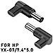 Adattatore Angolato Emulatore Pd 2-pack Usb-c Femmina A 7.4x5.0mm Maschio 20v, 100w, Compatibile Con Hp - Foto miniatura 2