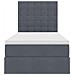 Letto con contenitore e materasso Grigio scuro 100 x 200 cm - Foto miniatura 7